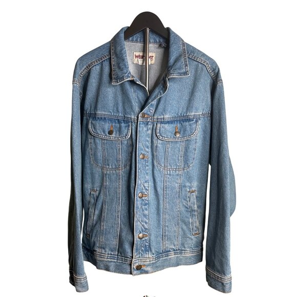 Wrangler Rugged Wear Men's Denim Cowboy Jacket XL - Picture 2 of 11
